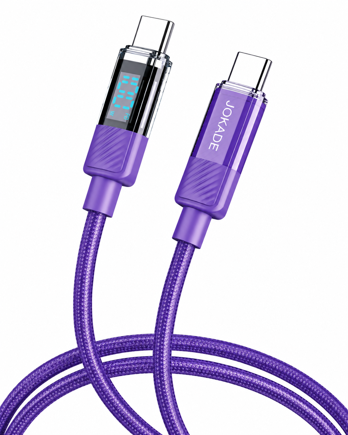 CABLE TIPO C A TIPO C 100W CON VISOR LED JOKADE JA032