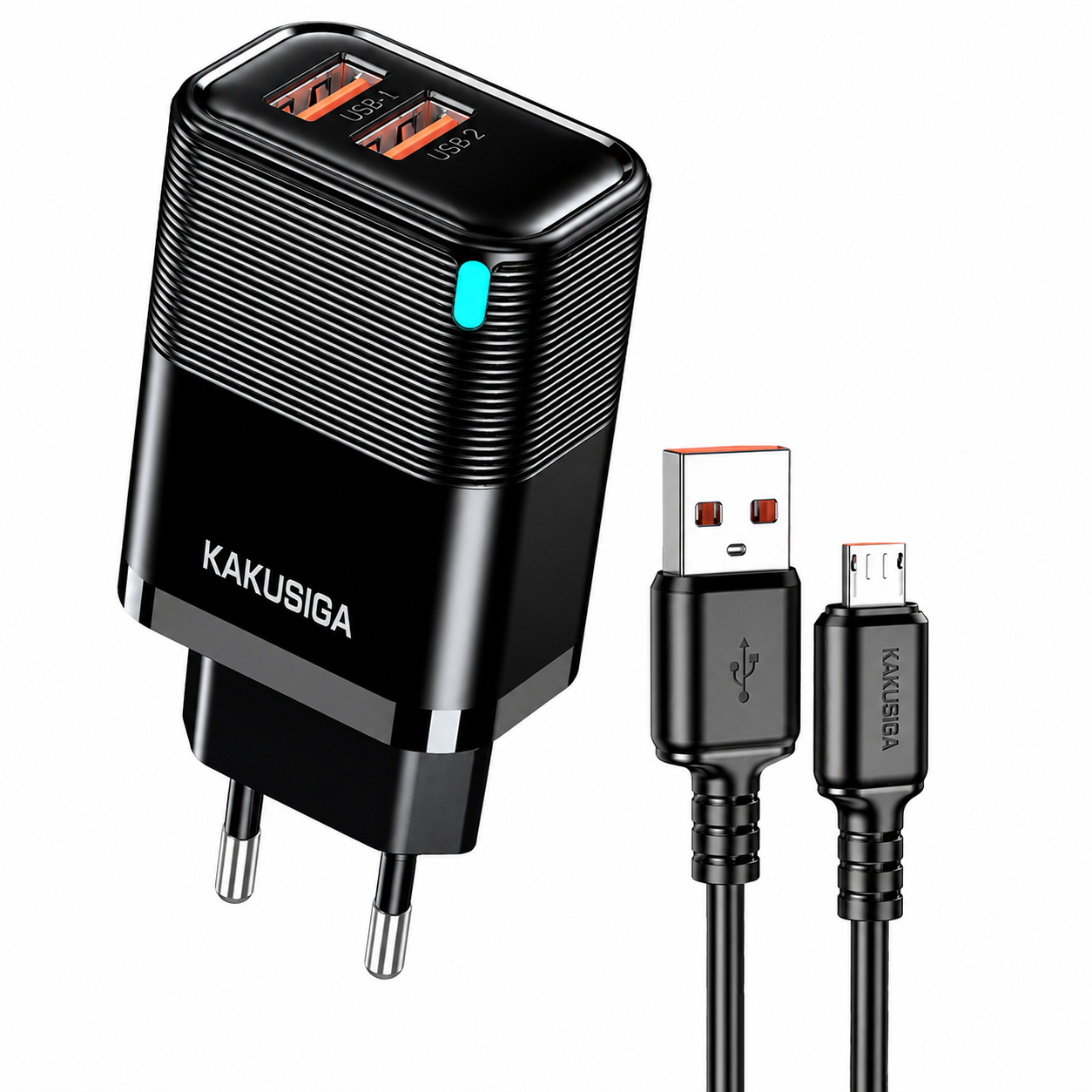 CARGADOR TIPO C 5A DOBLE PUERTO USB NUOHUI 1674