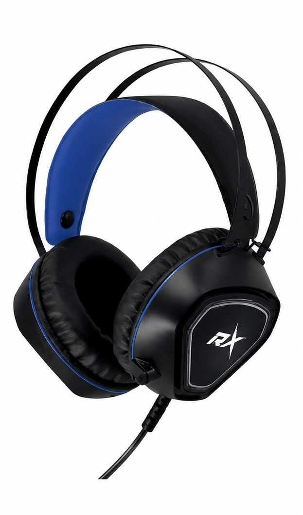 AUDÍFONOS GAMER CON CABLE RGB 0X44 CON MICRÓFONO