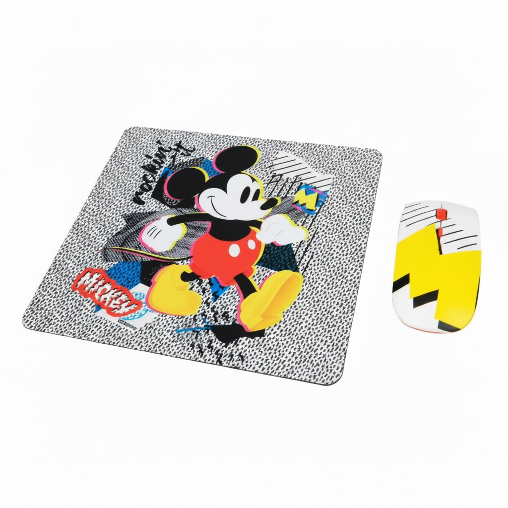 MOUSE INALÁMBRICO MICKEY MOUSE ORIGINAL MÁS MOUSE PAD