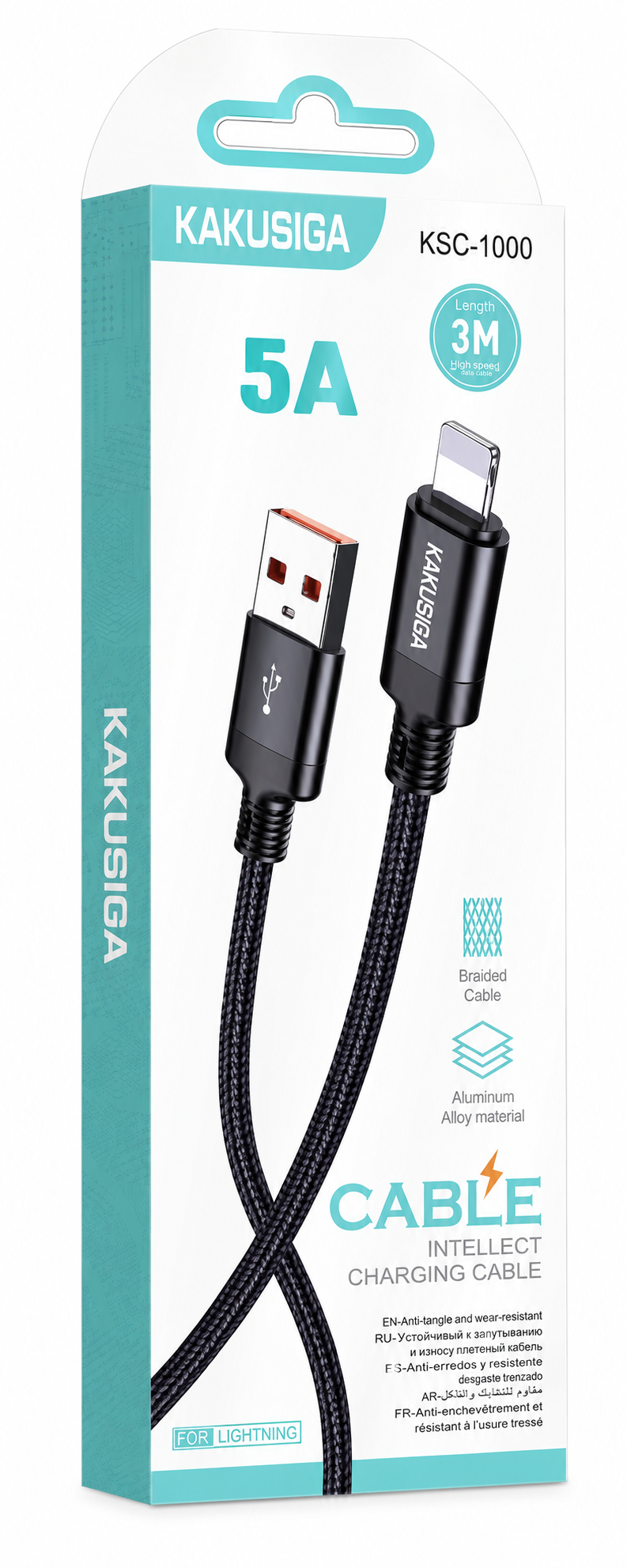 CABLE IPHONE 3 METROS KAKUSIGA KSC-1000 5A