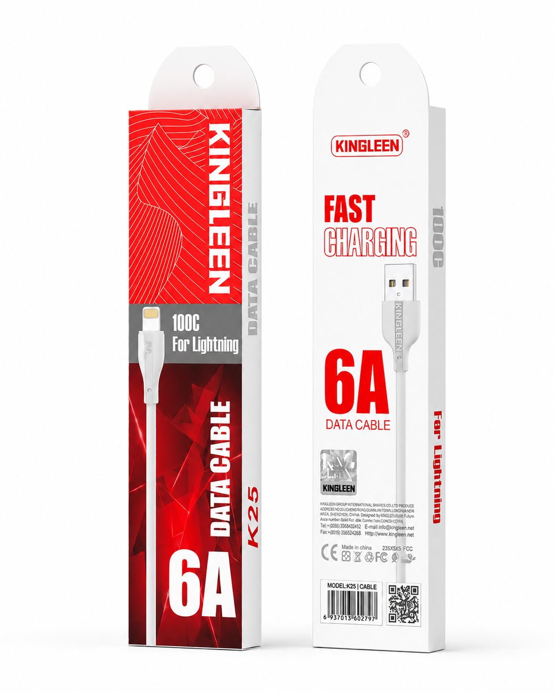Cable Tipo IPhone KINGLEEN 1M 6A K25