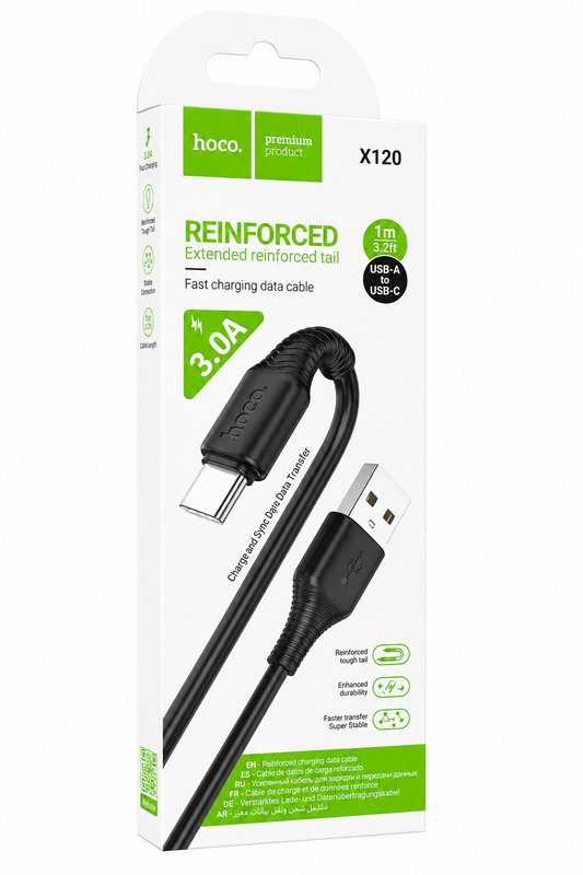 CABLE TIPO C 3A REFORZADO HOCO X120