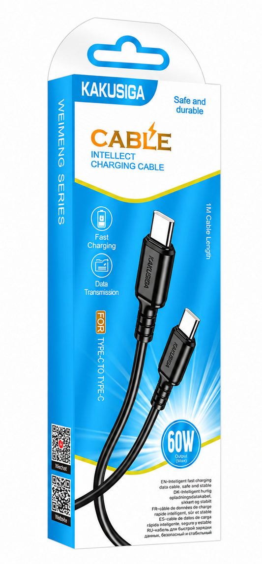 CABLE TIPO C A TIPO C 60W KAKUSIGA KSC-982