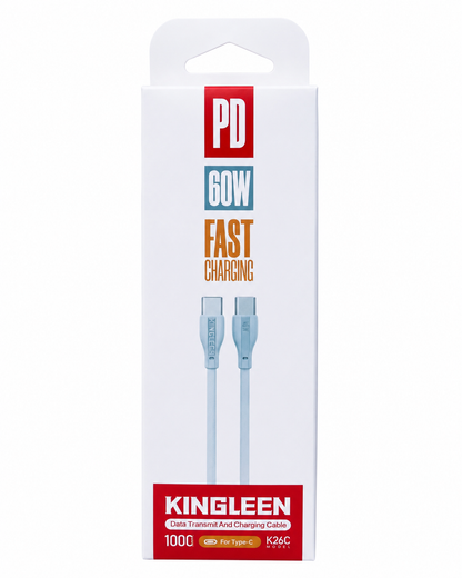 CABLE TIPO C A TIPO C 60W KINGLEEN K26C