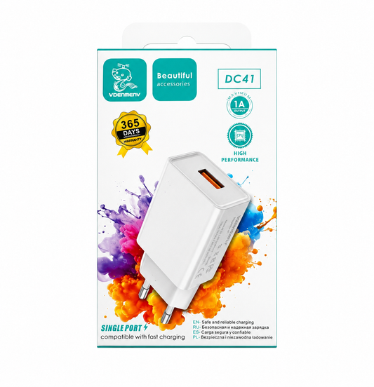 ADAPTADOR DE CARGA USB 2.4A VDENMENV DC41