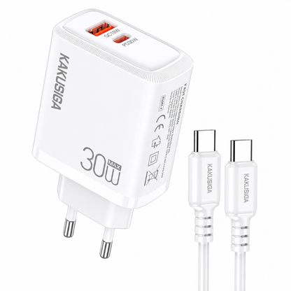CARGADOR PD TIPO C 30W KAKUSIGA 1674