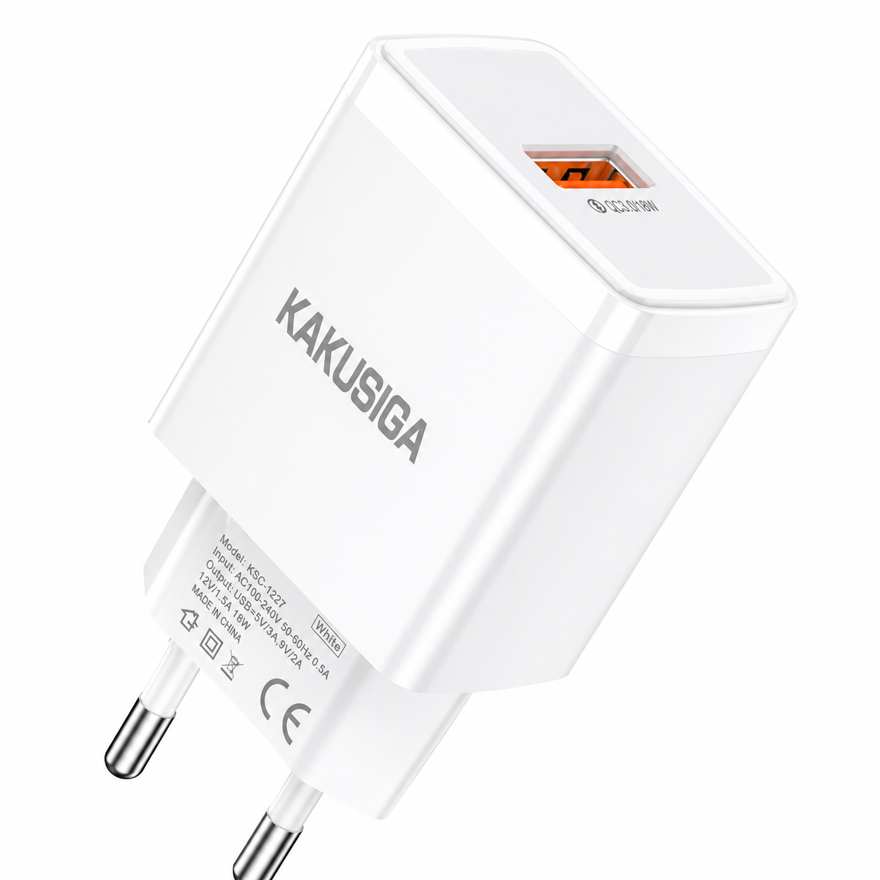 ADAPTADOR DE CARGA USB 18W QC3 KAKUSIGA KSC-675