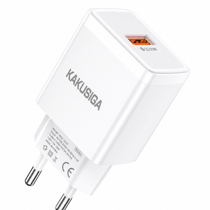ADAPTADOR DE CARGA USB 18W QC3 KAKUSIGA KSC-675
