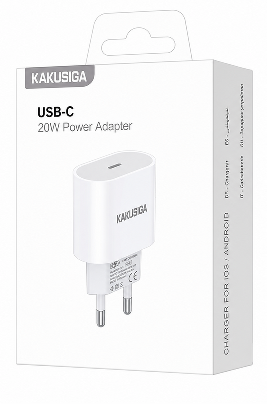 ADAPTADOR DE CARGA PD TIPO C 2.4A CARGA RÁPIDA KAKUSIGA KSC-1225