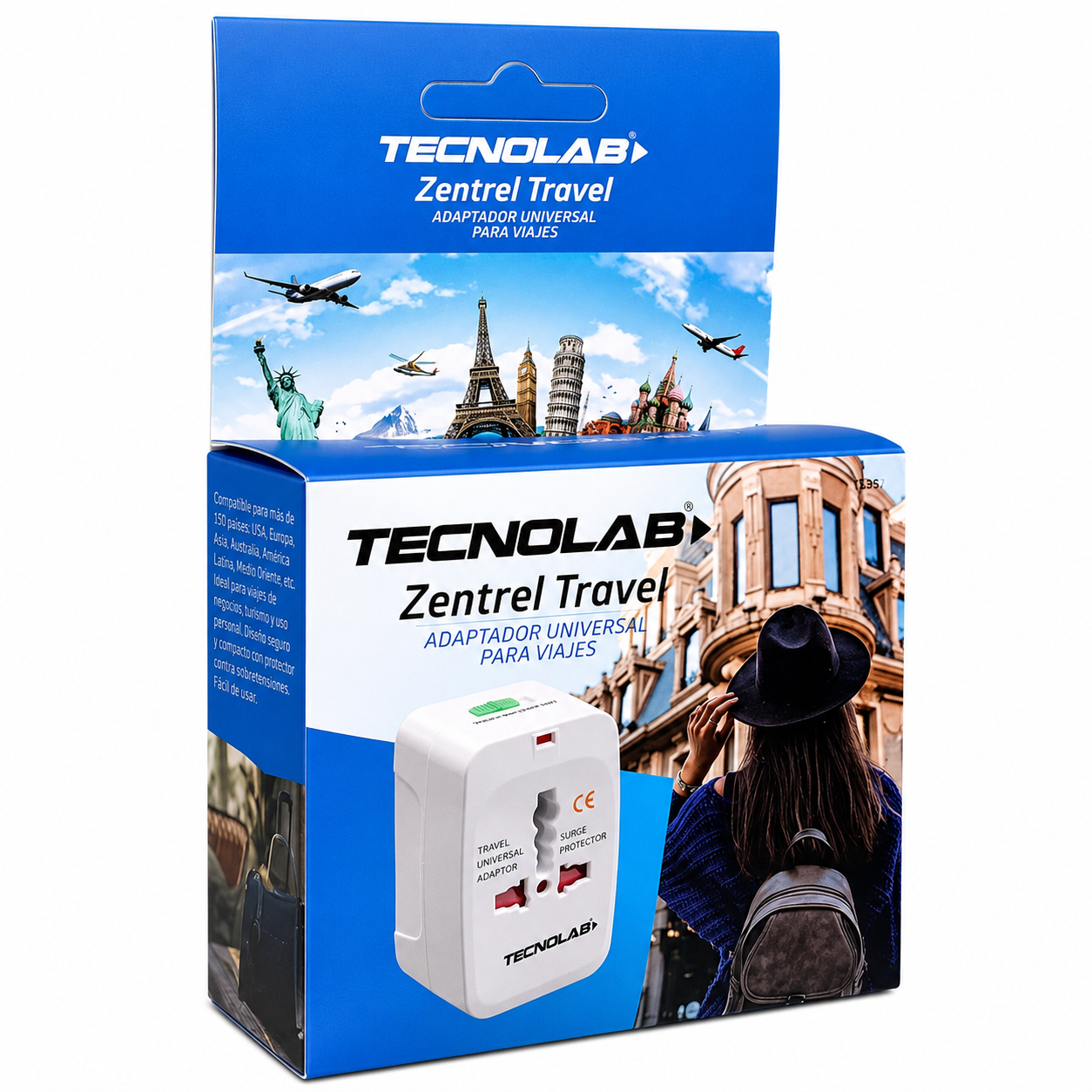 ADAPTADOR DE VIAJE UNIVERSAL TECNOLAB