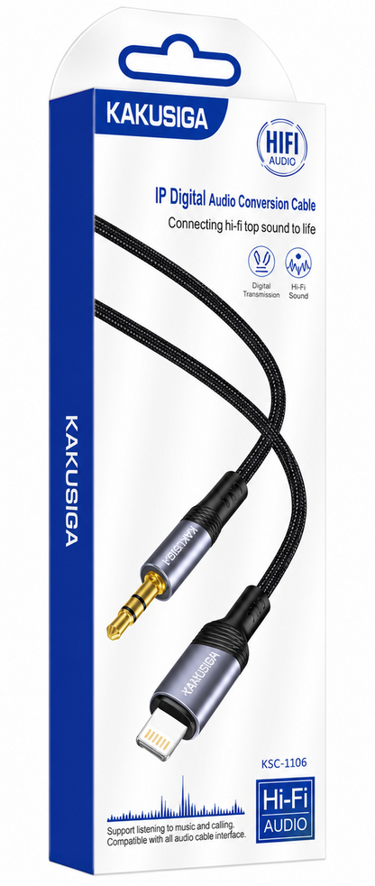 CABLE DE AUDIO 3.5 MM MACHO A IPHONE MACHO KAKUSIGA HUARUI
