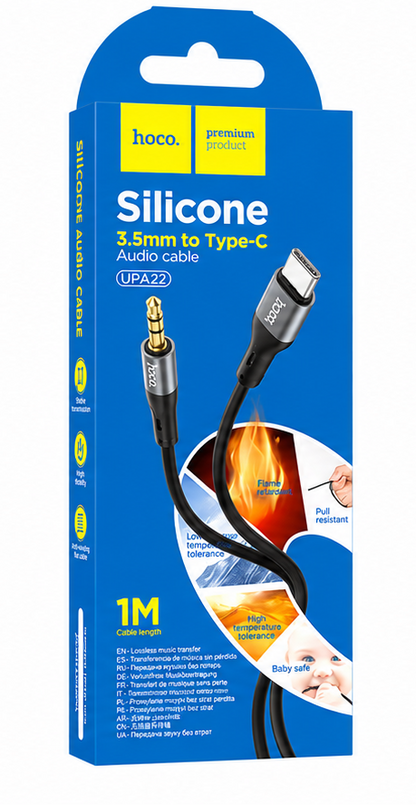 CABLE DE AUDIO 3.5 MM MACHO A TIPO C MACHO HOCO UPA22