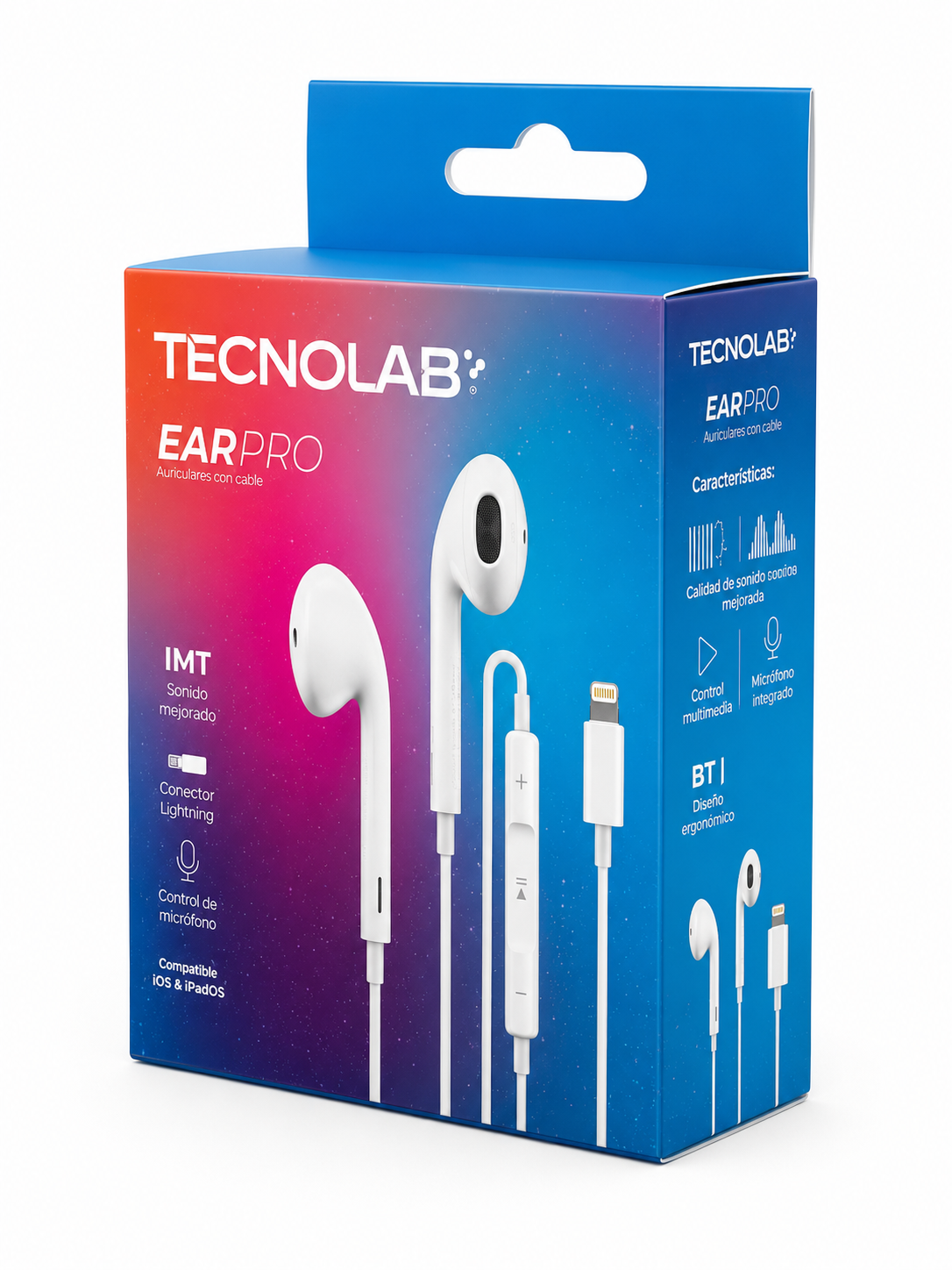 AUDÍFONOS IPHONE CON MANOS LIBRES TECNOLAB EARPRO