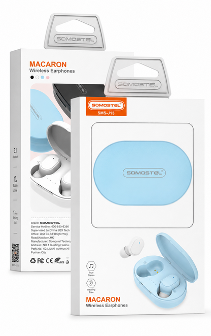 AUDÍFONOS BLUETOOTH SOMOSTEL SMS-J13