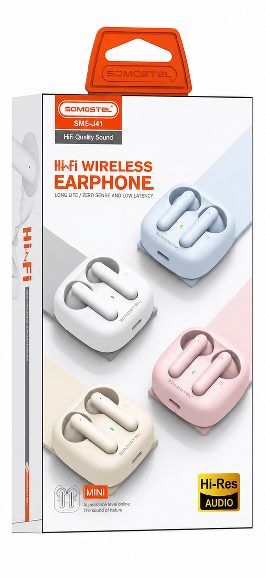 AUDÍFONOS BLUETOOTH SOMOSTEL J41