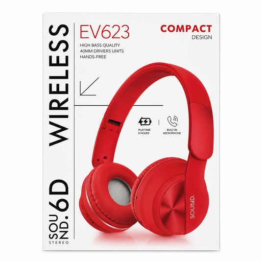 AUDÍFONOS BLUETOOTH TIPO CASCO EV623 COMPACT