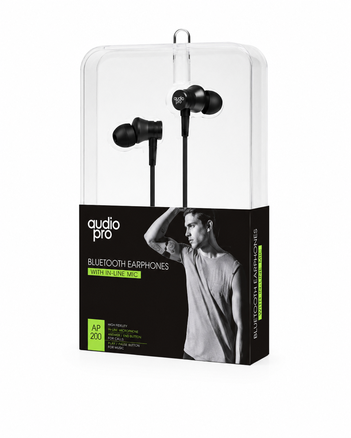 AUDÍFONOS BLUETOOTH CON CABLE Y MANOS LIBRES AUDIOPRO APO2004