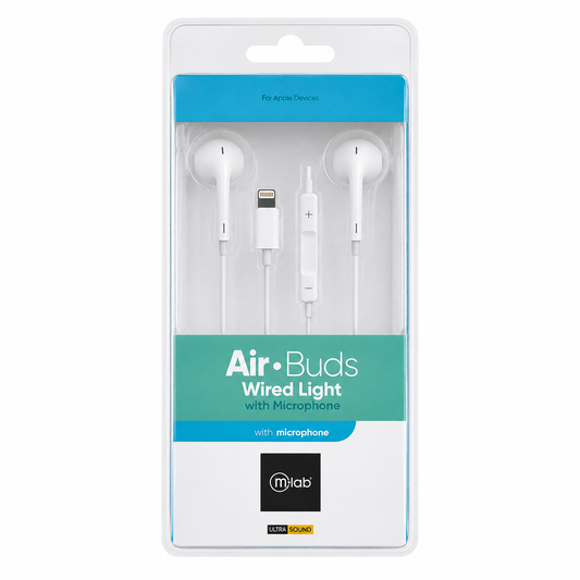 AUDÍFONOS MLAB AIR BUDS WIRED LIGHTNING IPHONE