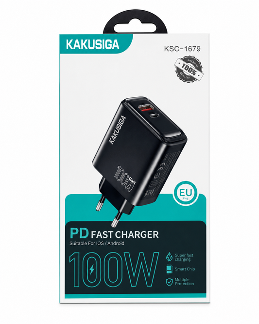 ADAPTADOR DE CARGA TIPO C KSC-1679 100W