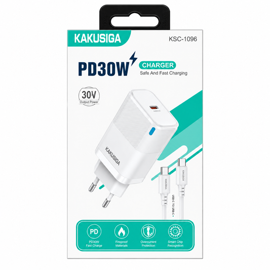 CARGADOR KSC-1690 30W TIPO C A TIPO C