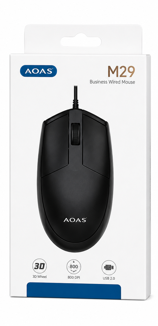 MOUSE CON CABLE AOAS M29