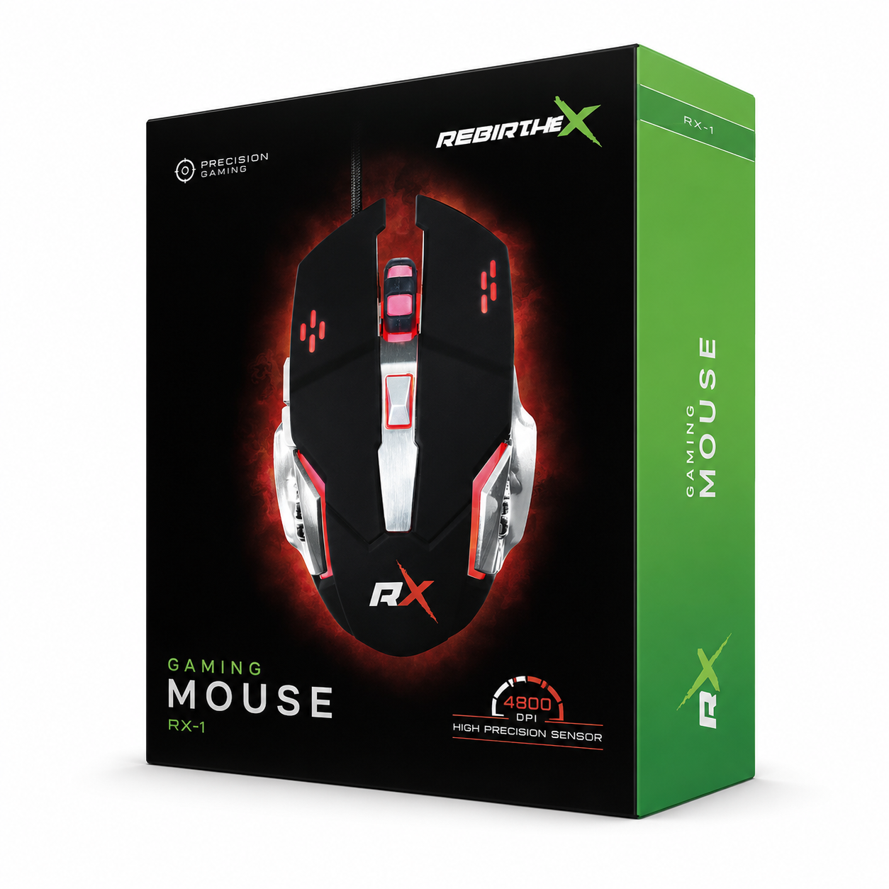 MOUSE GAMER CON CABLE RGB RX0005