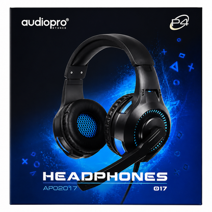 AUDÍFONOS GAMER CON CABLE RGB AUDIOPRO 017 CON MICRÓFONO