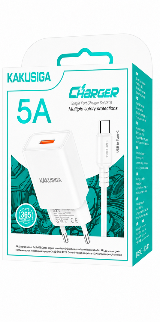 CARGADOR KSC-1644 5A USB A TIPO C