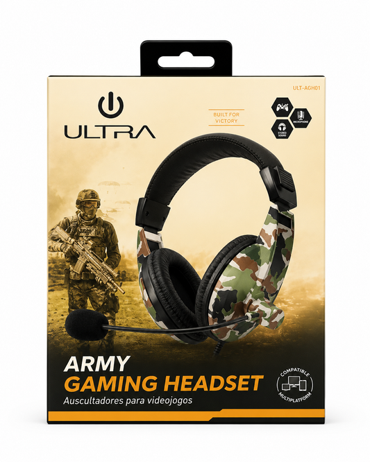 AUDÍFONOS GAMER ULTRA ARMY UP551