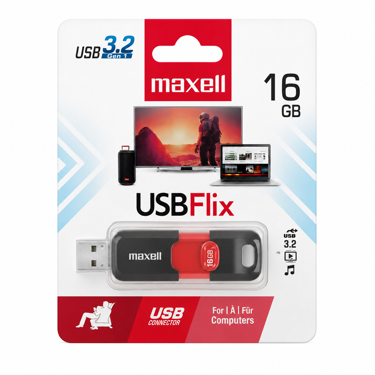 PENDRIVE MAXELL 16 GB CLASE 10