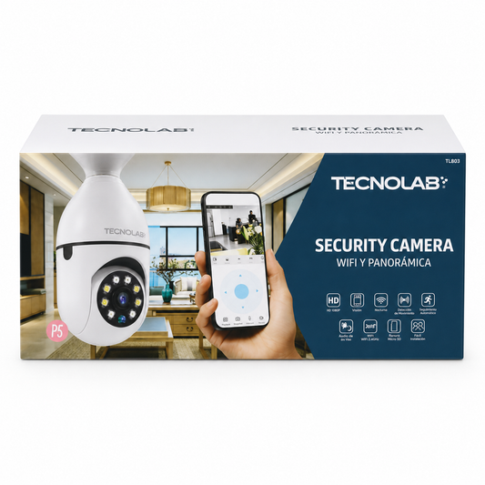 CÁMARA DE SEGURIDAD TIPO AMPOLLETA TECNOLAB TL838 SECURITY CAMERA