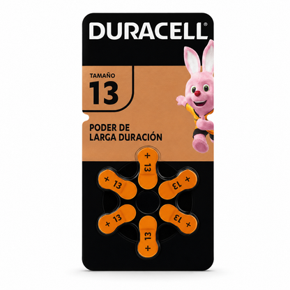 PILAS DURACELL D13 BLÍSTER 6 UNIDADES
