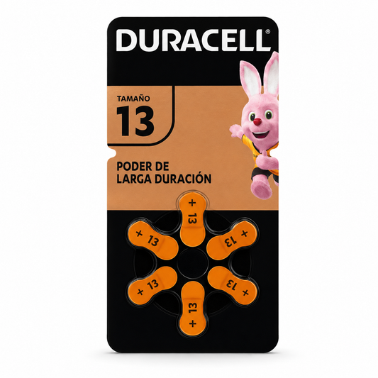PILAS DURACELL D13 BLÍSTER 6 UNIDADES