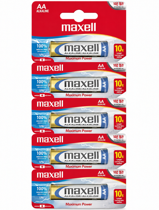 PILAS AA MAXELL BLÍSTER 5 UNIDADES