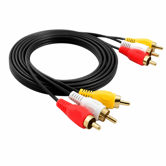 CABLE RCA 3X3 PLUG