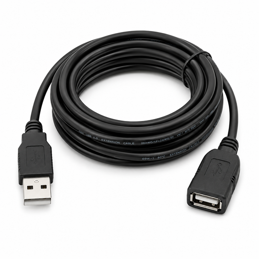 CABLE USB MACHO A HEMBRA 1 METRO