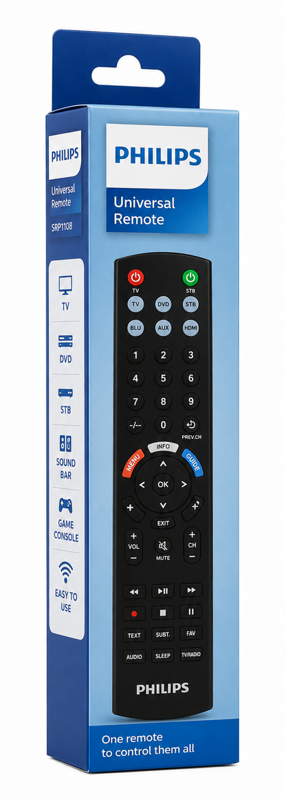 CONTROL REMOTO UNIVERSAL PHILIPS ARP30001 ORIGINAL
