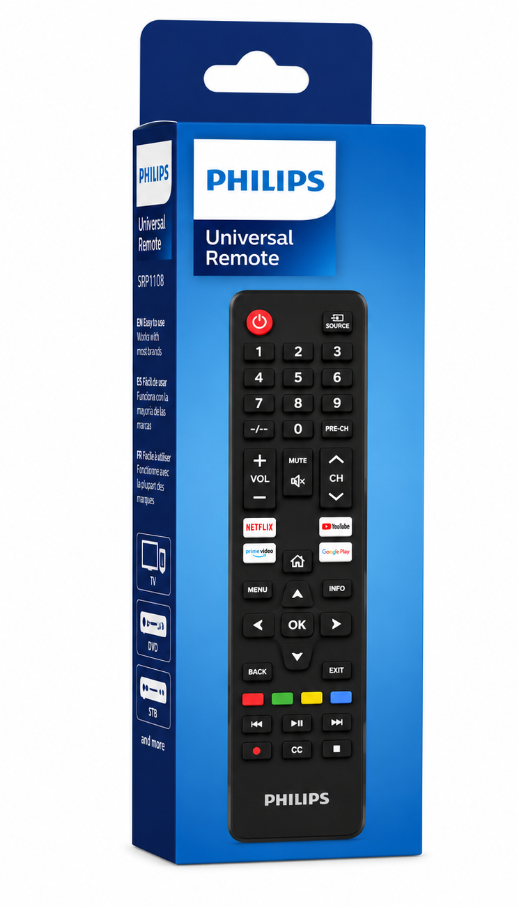 CONTROL REMOTO UNIVERSAL PHILIPS ARP10001 ORIGINAL