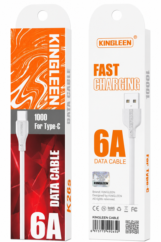 Cable Tipo C KINGLEEN 1M 6A