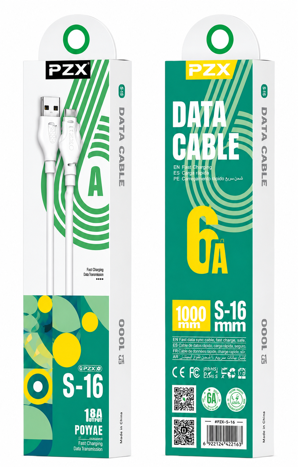 Cable TIPO C PZX S-16 1M 6A